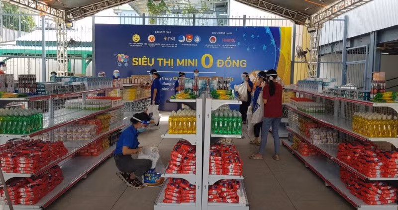 Kho hàng siêu thị mini 0 đồng online được đặt tài Nhà văn hóa Thanh niên quận 1, TP Hồ Chí Minh.