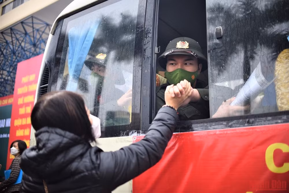 30 quận huyện, thị xã Hà Nội tổ chức lễ giao nhận quân năm 2022 -0