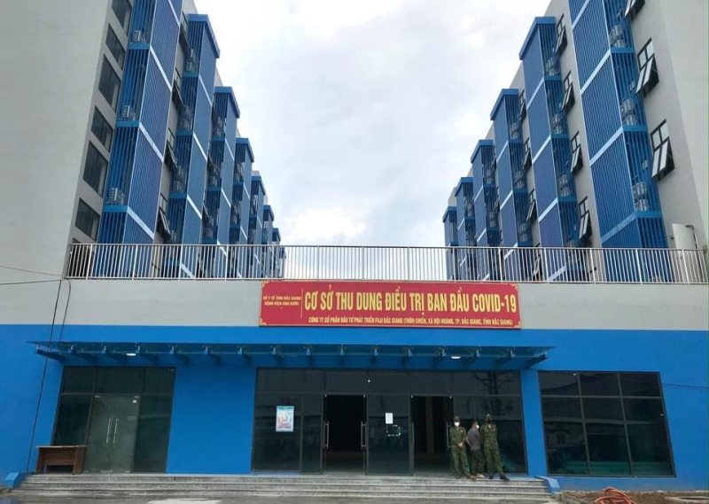 Khu thu dung bệnh nhân Covid 19 Fuji. Bắc Giang: 28 cán bộ y tế dương tính với SARS-CoV-2 -0