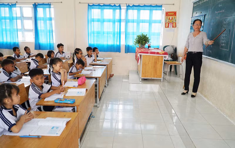 Dạy và học vẫn diễn ra bình thường ở Sóc Trăng sau kỳ nghỉ lễ.