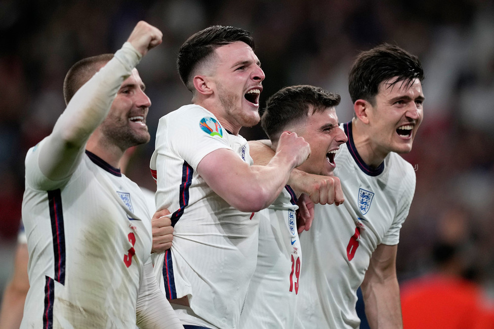Một chiến thắng không dễ dàng với tuyển Anh. (Ảnh: UEFA)