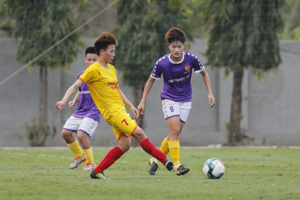 Lê Thị Thùy Trang (9) ghi bàn thắng duy nhất cho Thái Nguyên T&T. Phong Phú Hà Nam tiếp mạch thắng -0