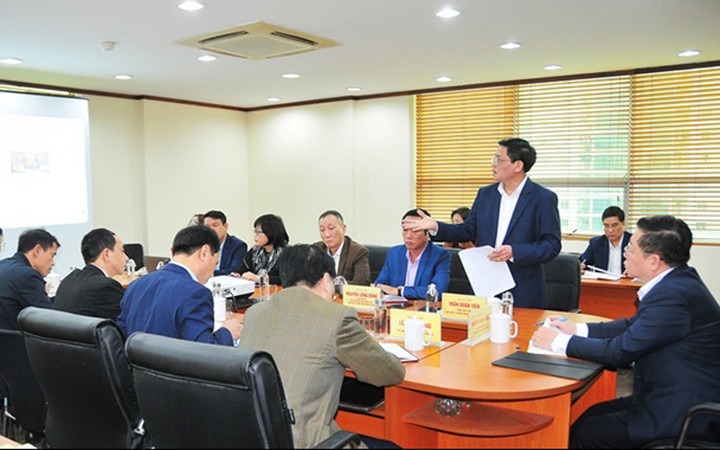 Quang cảnh buổi làm việc. Đưa báo điện tử Đảng Cộng sản Việt Nam trở thành một trong những cơ quan báo chí hàng đầu -0