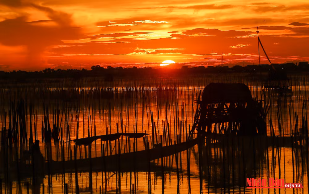 Hoàng hôn tuyệt đẹp trên phá Tam Giang -0