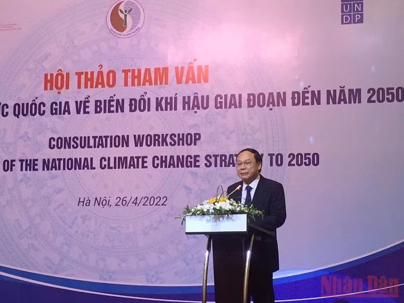 Hội thảo tham vấn Dự thảo Chiến lược quốc gia về biến đổi khí hậu giai đoạn đến năm 2050 -0