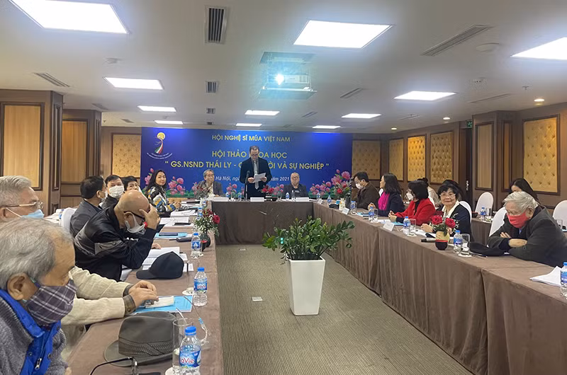 Toàn cảnh Hội thảo khoa học “GS,NSND Thái Ly-Cuộc đời và sự nghiệp”.