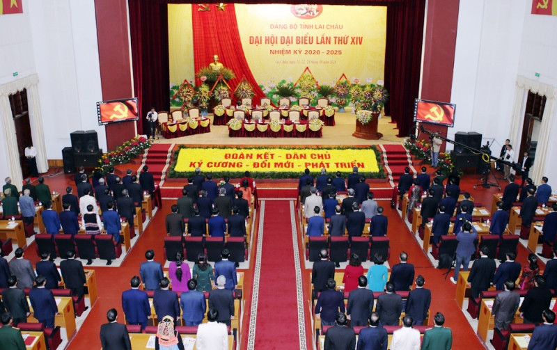 Đại hội Đảng bộ tỉnh Lai Châu lần thứ 14 nhiệm kỳ 2020 - 2025. Khai mạc Đại hội Đảng bộ tỉnh Lai Châu lần thứ 14 -0