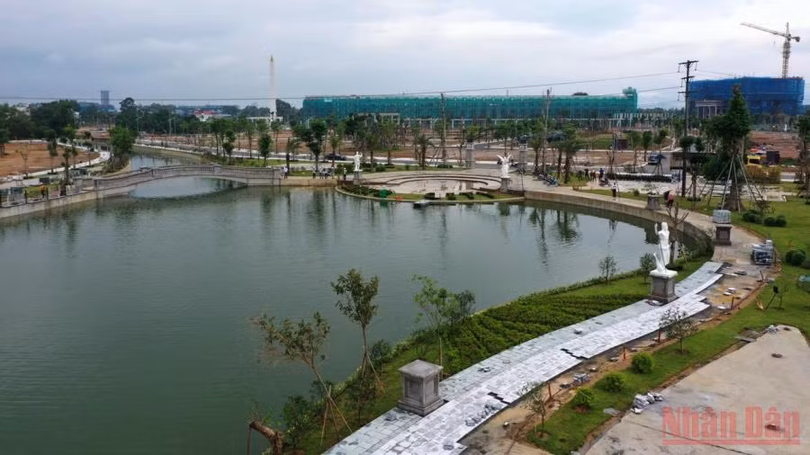 Khu đô thị Danko ở thành phố Thái Nguyên đang được đầu tư xây dựng.