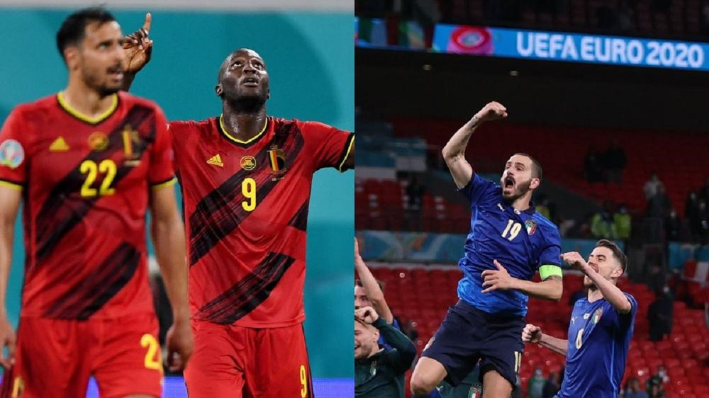 Đại chiến Bỉ - Italia là trận cầu rất được chờ đợi ở tứ kết Euro 2020. (Ảnh Reuters)