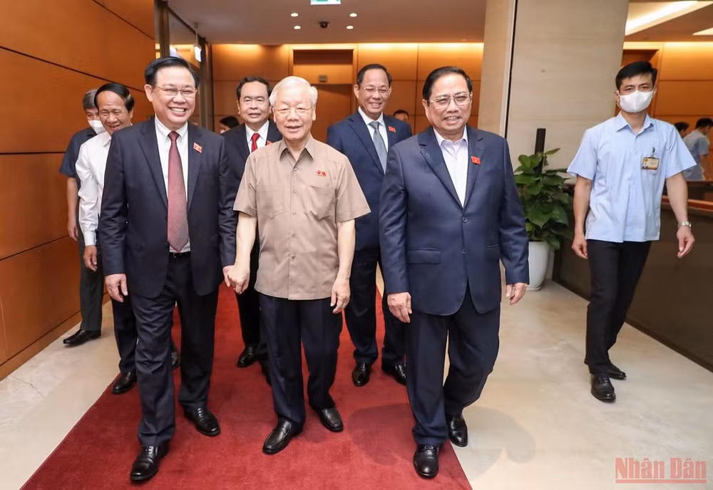Tổng Bí thư Nguyễn Phú Trọng dự phiên thảo luận của Quốc hội về kết quả thực hiện kế hoạch phát triển kinh tế-xã hội và ngân sách nhà nước năm 2021 -0