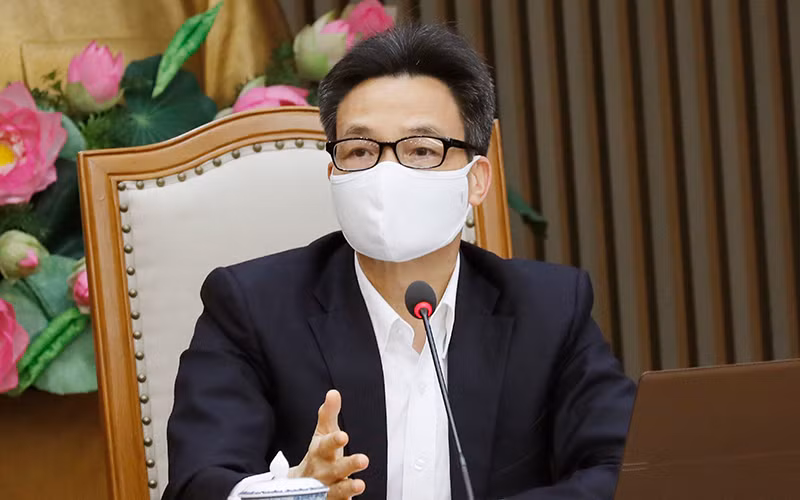 Phó Thủ tướng Vũ Đức Đam chủ trì cuộc họp. (Ảnh: VGP)