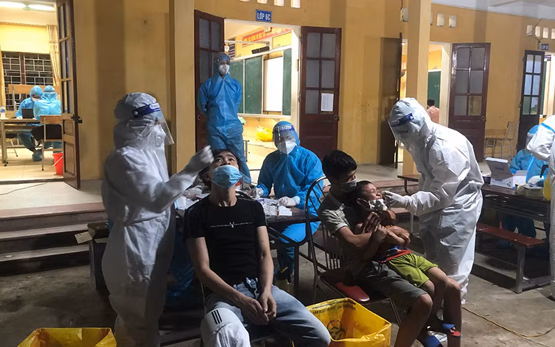 Bắc Ninh xét nghiệm SARS-CoV-2 toàn dân trên địa bàn huyện Quế Võ