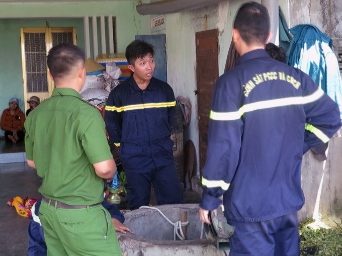 Lực lượng cứu hộ đang làm nhiệm vụ.