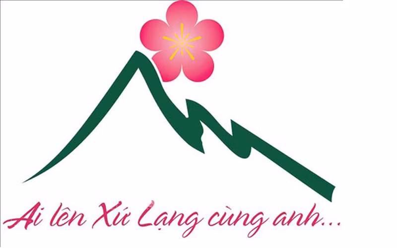 Biểu trưng và Khẩu hiệu du lịch Lạng Sơn. (Ảnh: TTXVN) 