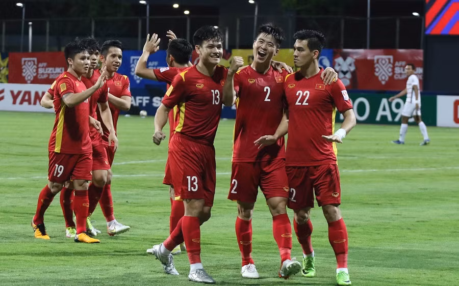 Đội tuyển Việt Nam đã sẵn sàng trước thử thách cực đại vào tối nay, tại Kallang. (Ảnh: VFF)