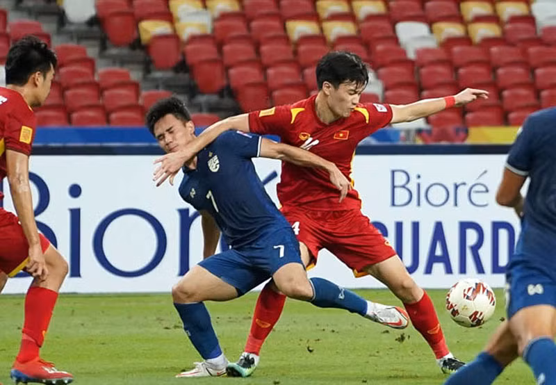 Việt Nam đã phung phí nhiều cơ hội để ghi bàn trước Thái Lan ở trận bán kết lượt đi. (Ảnh: VFF)