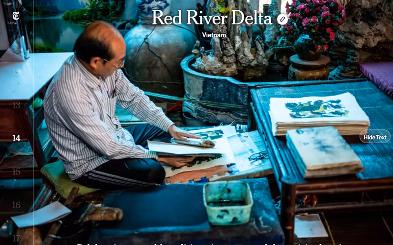 Đồng bằng sông Hồng (Việt Nam), nơi bảo tồn các giá trị truyền thống độc đáo. (Ảnh chụp màn hình) 