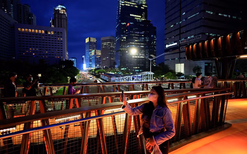 Một góc thủ đô Jakarta, Indonesia, tháng 3/2022. (Ảnh: Reuters)