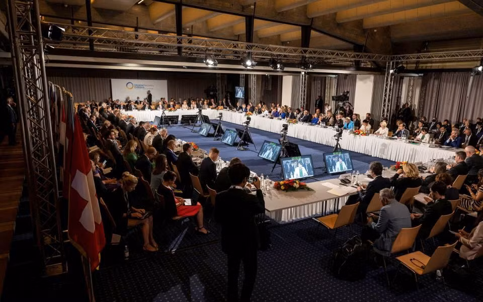 Quang cảnh Hội nghị về tái thiết Ukraine tại Lugano, Thụy Sĩ, ngày 5/7/2022. (Ảnh: REUTERS)