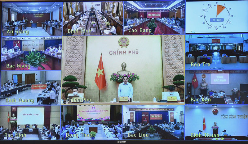 Hội nghị trực tuyến toàn quốc với các địa phương về công tác lập quy hoạch. (Ảnh: TRẦN HẢI) Đẩy nhanh tiến độ, nâng cao hiệu quả, chất lượng công tác lập quy hoạch -0