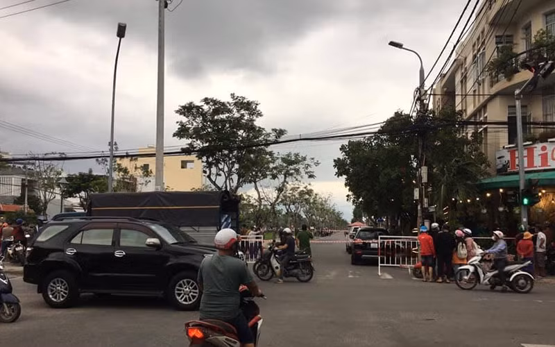 Hiện trường nơi xảy ra vụ việc.