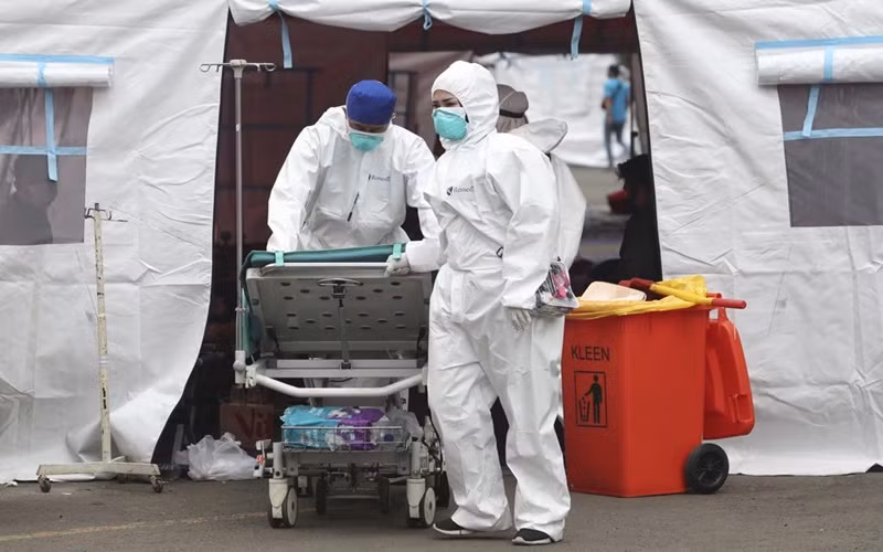 Indonesia đang nước có số ca mắc và tử vong cao nhất khu vực Đông Nam Á. (Ảnh: AP)