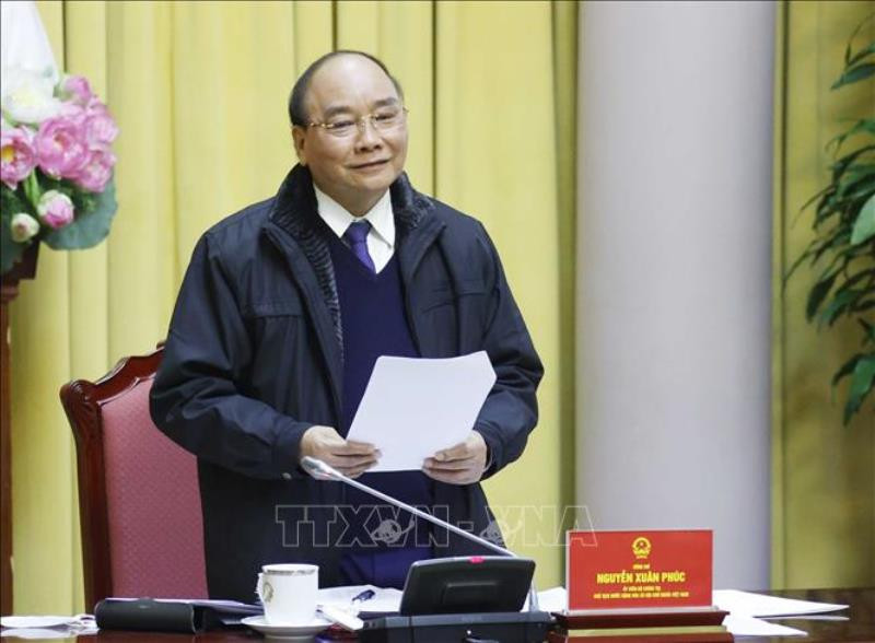 Chủ tịch nước Nguyễn Xuân Phúc phát biểu tại buổi gặp mặt. (Ảnh: TTXVN) Thành tựu nghiên cứu về kinh tế góp phần hiện thực hóa khát vọng đất nước hùng cường -0