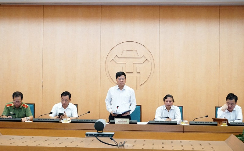 Ban Chỉ đạo công tác phòng, chống dịch Covid-19 thành phố Hà Nội họp trực tuyến.