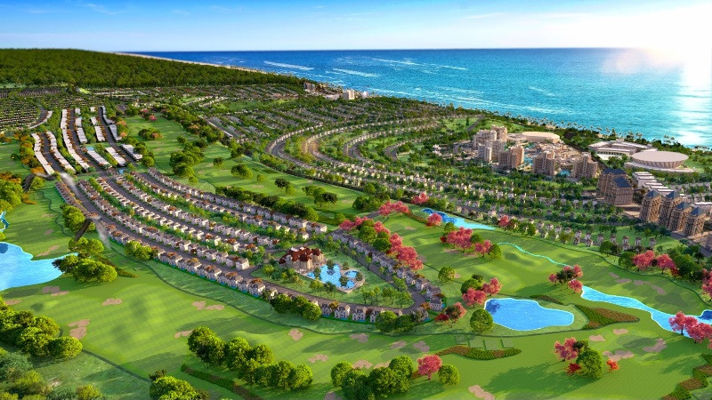 Dự án NovaWorld Phan Thiet quy mô 1.000ha với tổng mức đầu tư 5 tỷ USD góp phần “lột xác” diện mạo của “thủ phủ du lịch” Bình Thuận. Ảnh phối cảnh NovaWorld Phan Thiet. Bình Thuận trở lại đường đua -0
