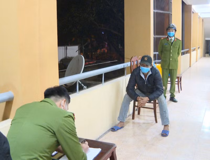 Phạm Văn Tr. tại Cơ quan công an.