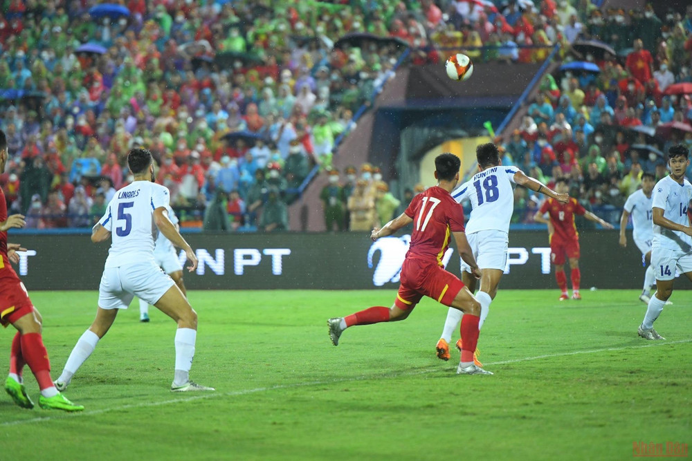 (Ảnh: THÀNH ĐẠT) (Hết hiệp 1) U23 Việt Nam 0-0 U23 Phillipines -0