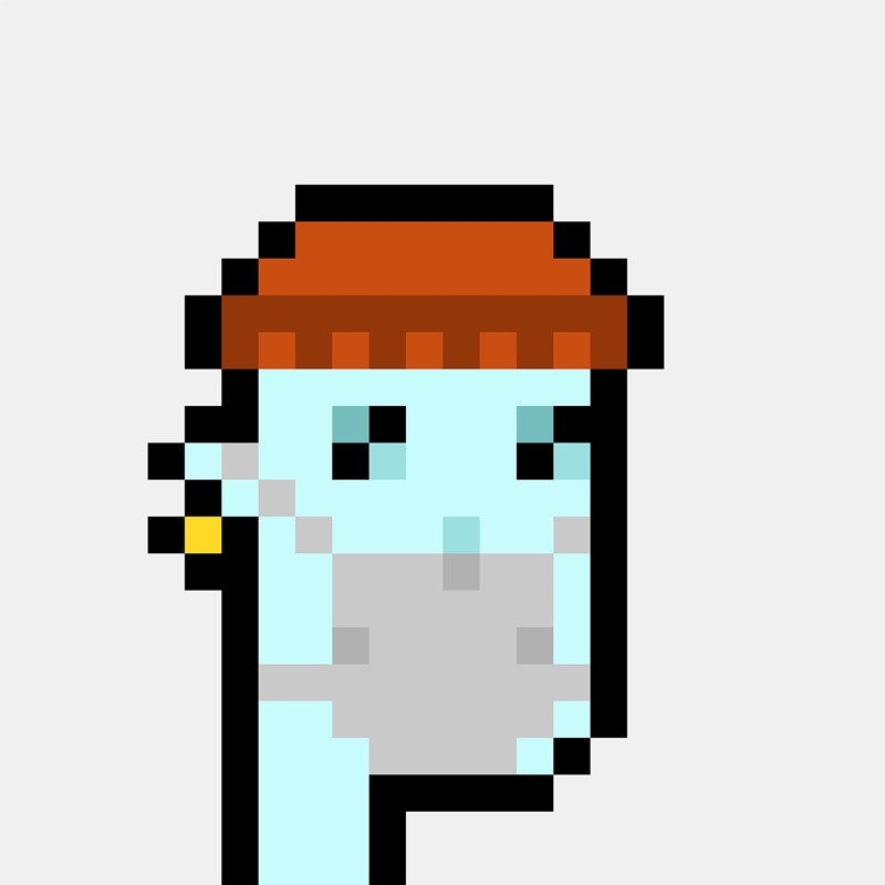 CryptoPunk 7523 của công ty Larva Labs (Mỹ). (Ảnh: Sotheby's) Đấu giá tác phẩm kỹ thuật số đầu tiên trên thế giới -0