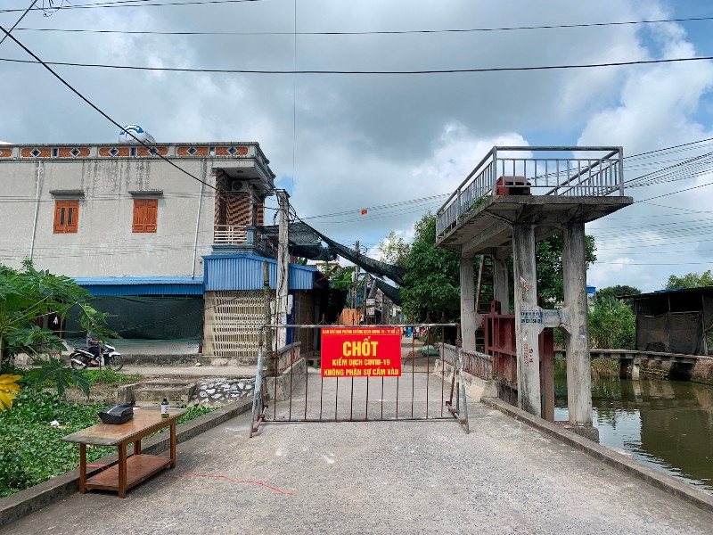 Tổ dân phố Tây Kênh, thị trấn Cổ Lễ, huyện Trực Ninh (Nam Định), nơi đã được dỡ bỏ phong tỏa vừa ghi nhận một ca tái dương tính với SARS-CoV-2 sau khi khỏi bệnh. Cập nhật dịch Covid-19 ngày 11-6: Số ca nhiễm tại Việt Nam vượt 9.900 -0