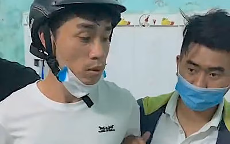 Đối tượng Nguyễn Nhất Linh bị bắt giữ.