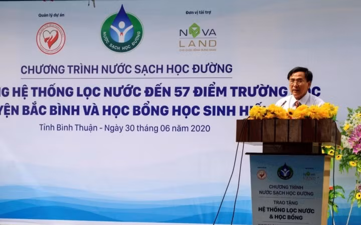 Niềm vui nước sạch học đường đến với Bắc Bình, Bình Thuận.