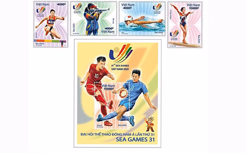 Bộ tem SEA Games 31.