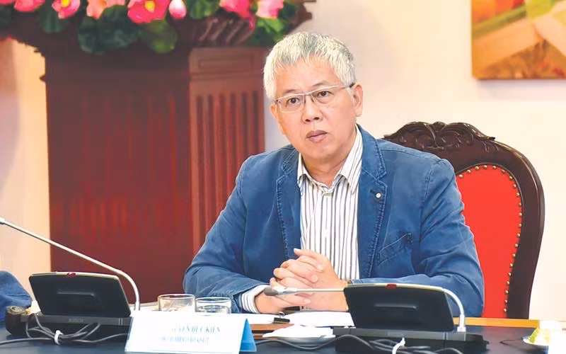 Tiến sĩ Nguyễn Đức Kiên, Tổ trưởng Tư vấn kinh tế của Thủ tướng Chính phủ. (ẢNH: QUOCHOI.VN)