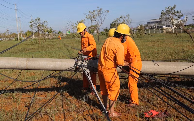 Các địa phương khẩn trương khắc phục hậu quả bão số 9 -0