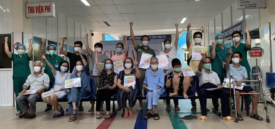 16 bệnh nhân xuất viện chiều nay. Ghi nhận năm ca mới tại Đà Nẵng, 16 ca được công bố khỏi bệnh -0