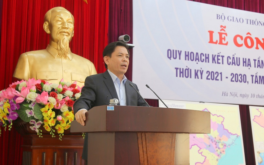 Bộ trưởng Giao thông vận tải Nguyễn Văn Thể phát biểu ý kiến chỉ đạo. (Ảnh: Bộ Giao thông vận tải) Đến năm 2030, đầu tư hạ tầng đường thủy hơn 157.500 tỷ đồng -0