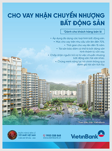 Poster bộ sản phẩm. Ưu đãi cho vay nhận chuyển nhượng bất động sản tại VietinBank -0
