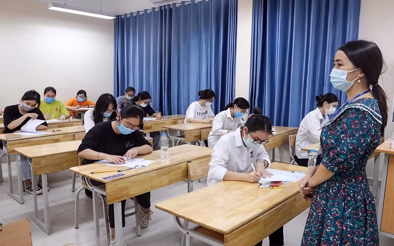 Thí sinh dự thi tốt nghiệp THPT 2021.