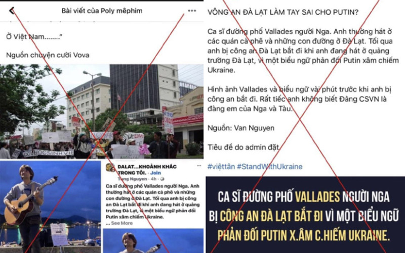 Các trang mạng xã hội đưa thông tin không đúng liên quan đến ông Alexander. (Nguồn: Báo Lâm Đồng/TTXVN)