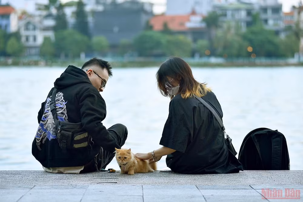 Người dân Hà Nội xuống phố du chơi ngày 20/10 -0