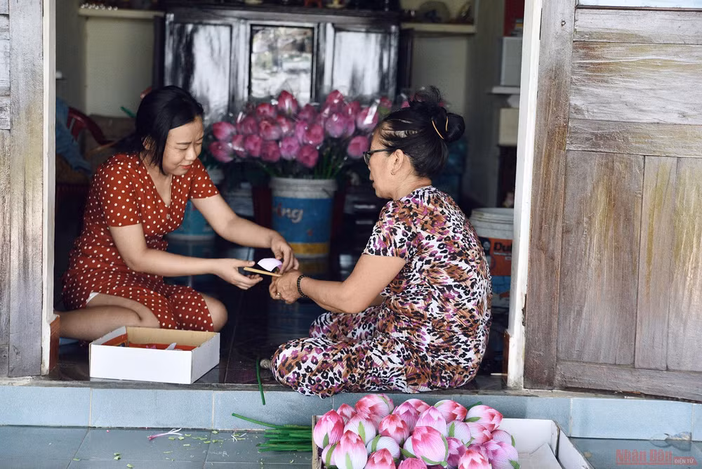 Làng nghề hoa giấy Thanh Tiên -0