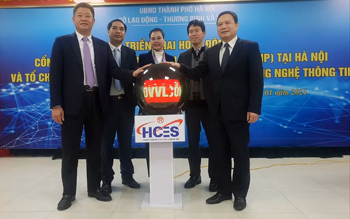 Triển khai Cổng thông tin Dịch vụ việc làm Việt Nam hoạt động tại Hà Nội.