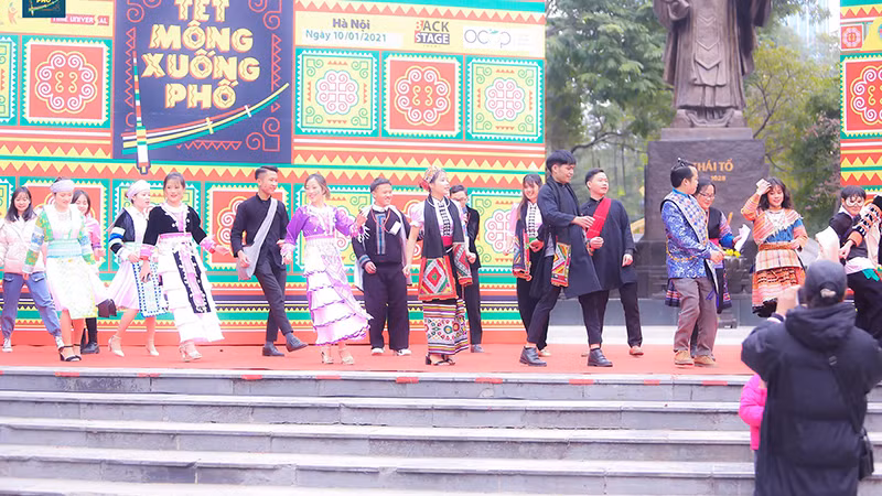 Hình ảnh tại "Tết Mông xuống phố" 2021. Nguồn: BTC sự kiện