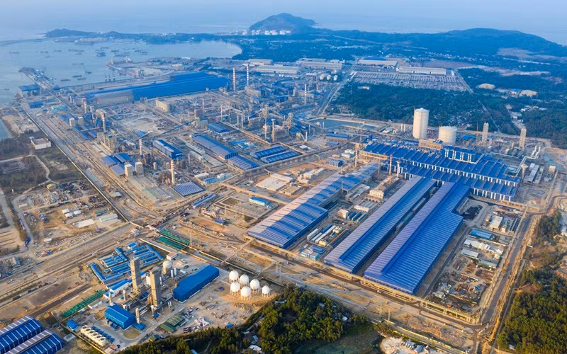 Dự án Khu liên hợp sản xuất gang thép Hòa Phát Dung Quất.