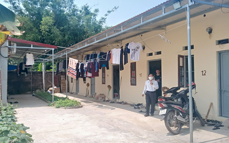 Ông Dương Thế Mai ở tổ 6, phường Tích Lương (thành phố Thái Nguyên) cho công nhân thuê nhà với mức 1,1 triệu đồng/phòng/tháng.