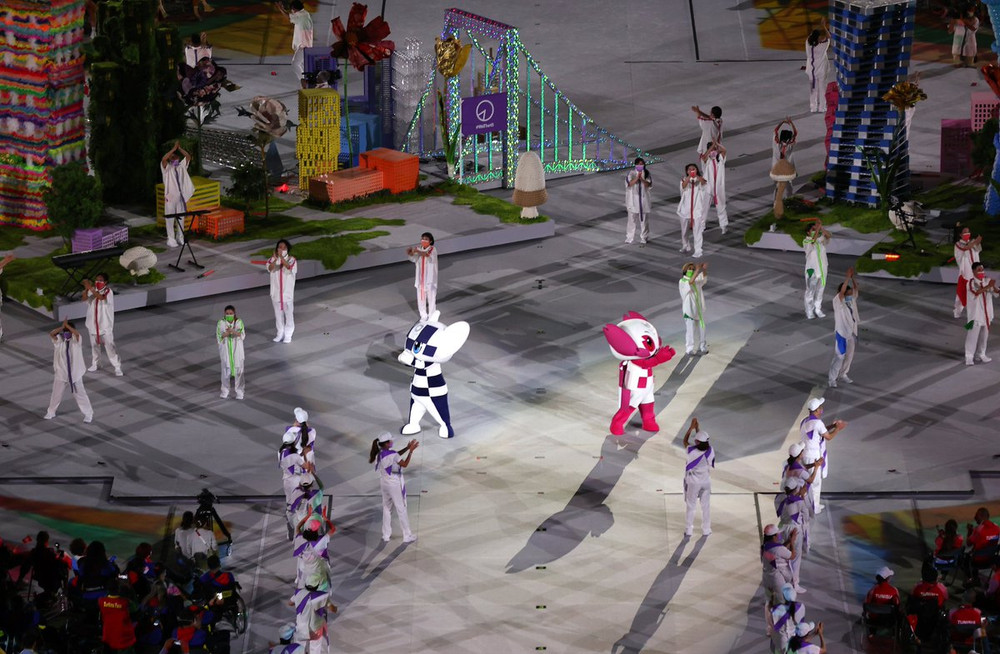 Miraitowa và Someity, 2 linh vật của Olympic và Paralympic Tokyo 2020 xuất hiện tại lễ bế mạc. Rực rỡ sắc màu lễ bế mạc Paralympic Tokyo 2020 -0